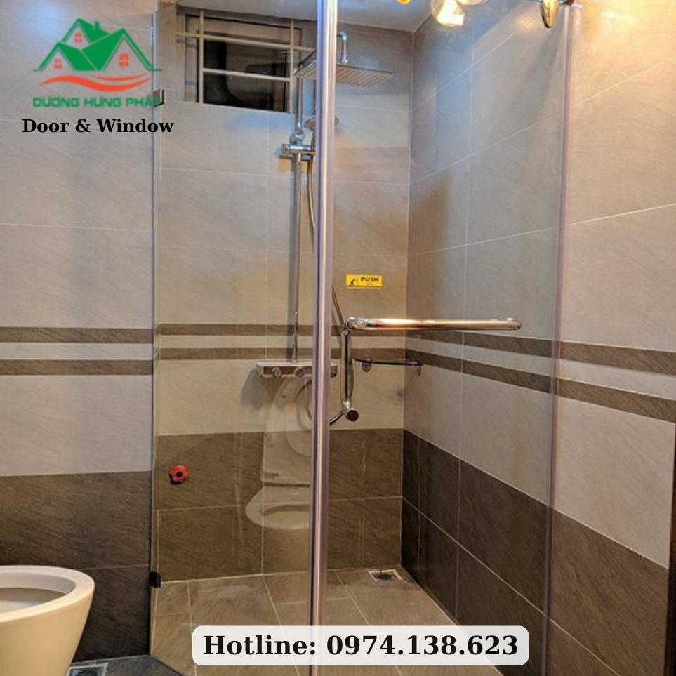 10 mẫu phòng tắm kính đẹp 2025