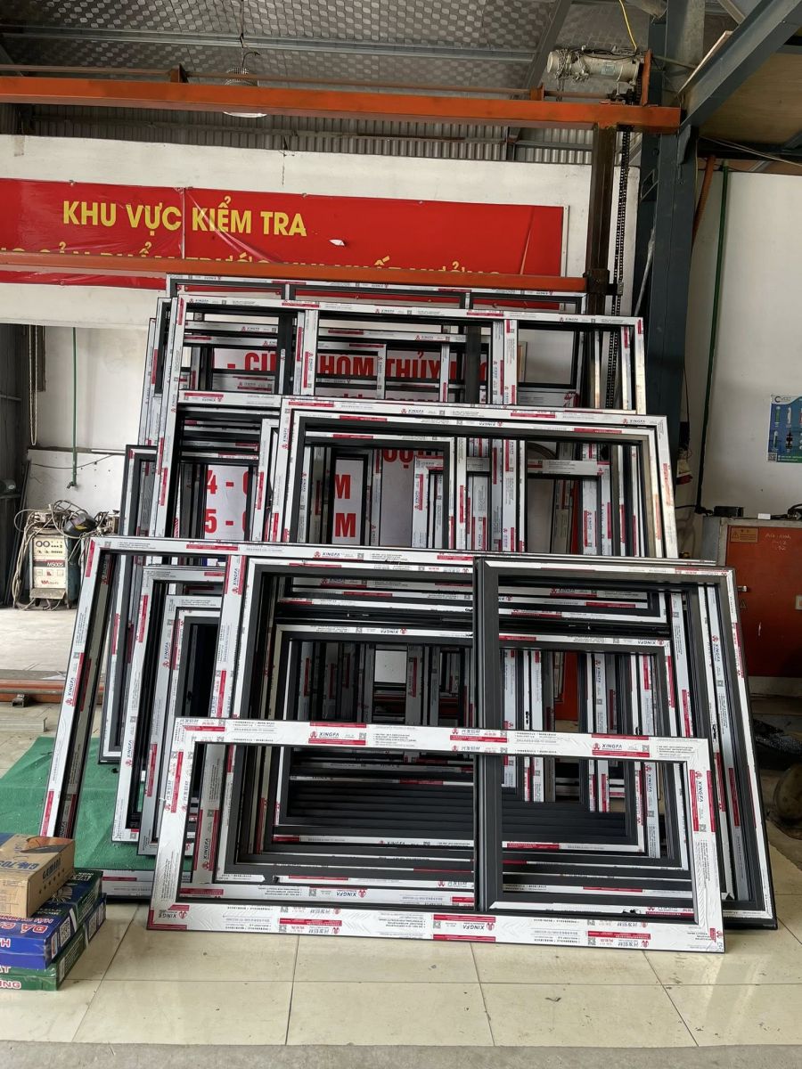 thi công cửa nhô Xingfa hệ 72