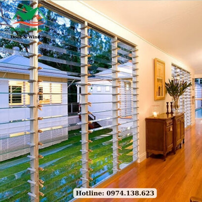 báo giá cửa chớp lật kính giá rẻ 2025