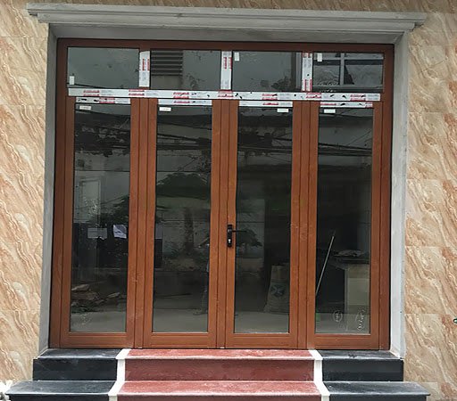Cửa nhôm Xingfa màu vân gỗ Cửa nhôm Xingfa màu vân gỗ