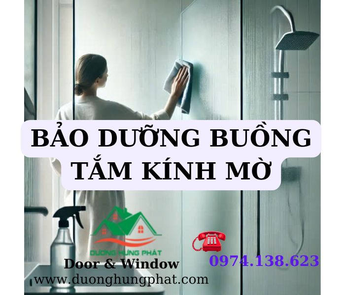 Cách Bảo Dưỡng Buồng Tắm Kính Mờ