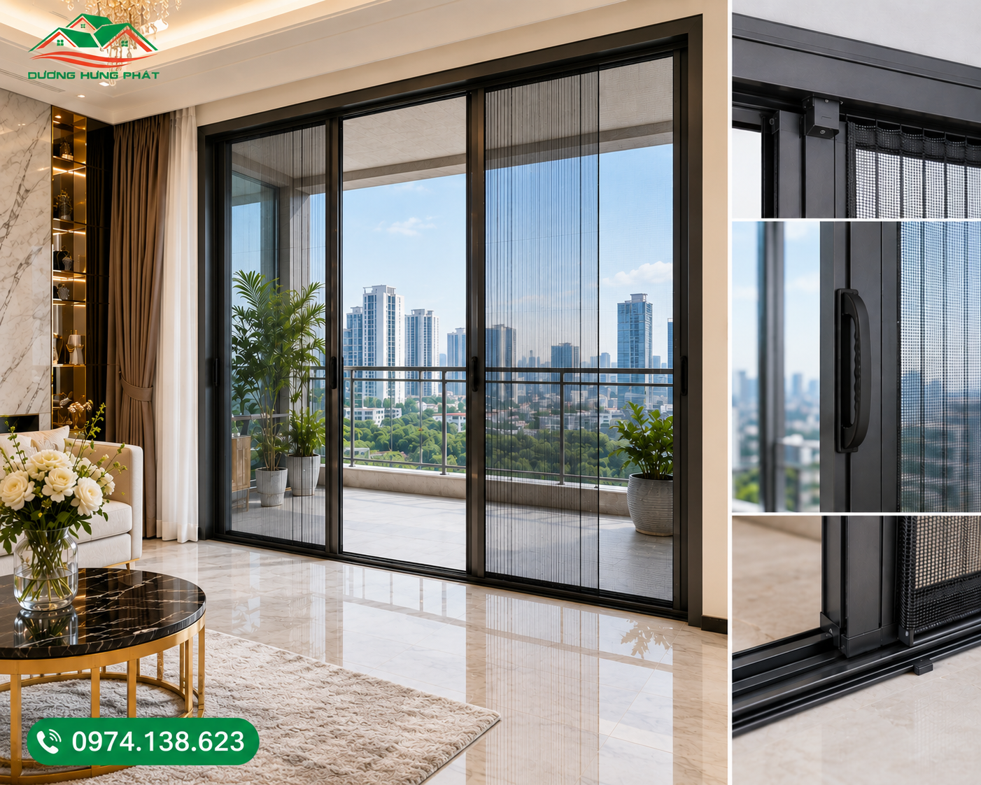 Dương Hưng Phát cung cấp cửa lưới chống muỗi chuyên nghiệp tại phường Xóm Chiếu, TP.HCM