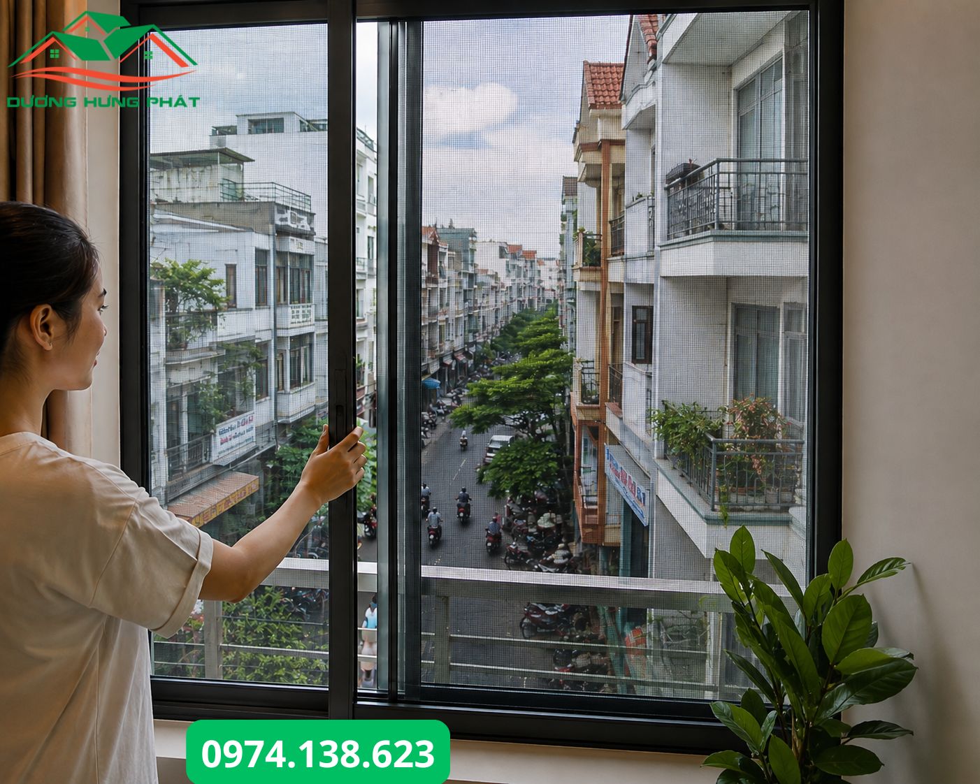 Lắp đặt cửa lướ chống muỗi và côn trùng giá rẻ tại phường Bình Lợi Trung, TP.HCM