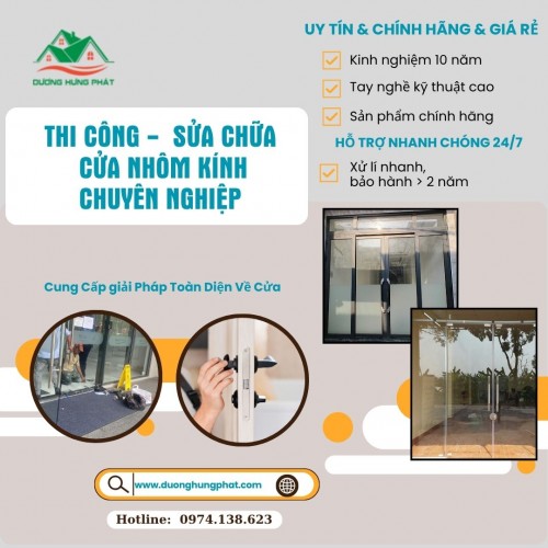 Sửa Cửa Nhôm Kính Uy Tín Gía Rẻ Quận 8 TP.HCM