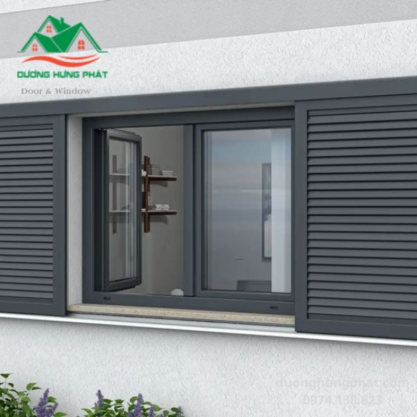 cửa chớp mở quay nhôm Xingfa tại quận 2 TP.HCM