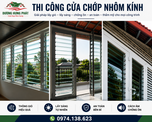 Lắp Đặt Cửa Chớp Nhôm Xingfa Gía Rẻ Tại Đông Hòa Bình Dương TP.HCM 