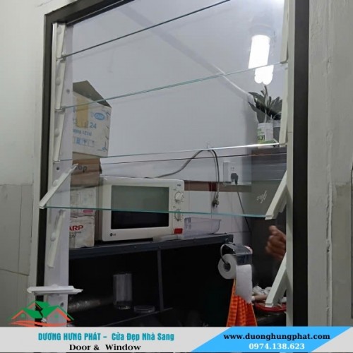 Làm Cửa Chớp Khung Nhôm Lá Kính Tại Vườn Lài, Tân Phú TP.HCM