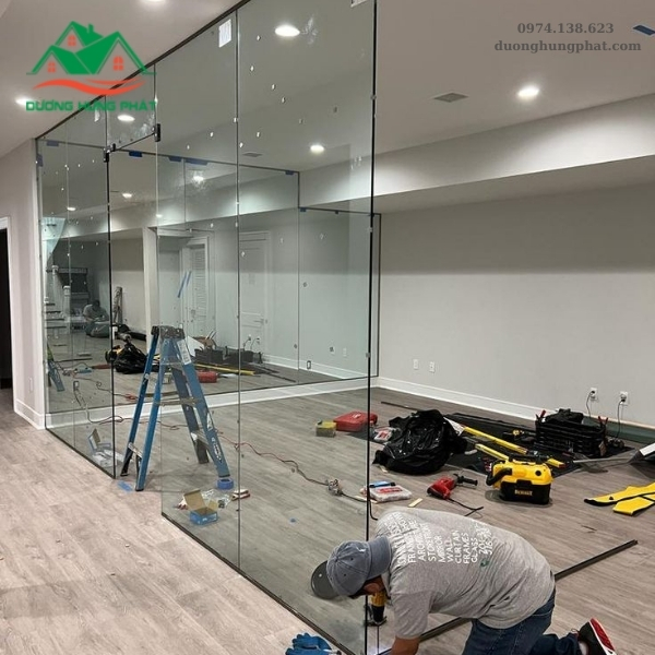 thi công cửa kính Cường lực tại Gò Vấp TP.HCM