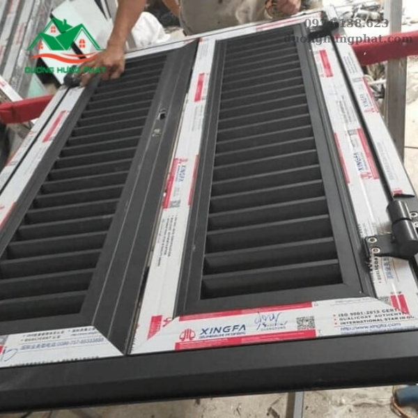 cửa lá sách nhôm Xingfa tại Bình Thạnh TP.HCM