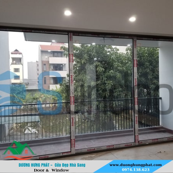 cửa nhôm Xingfa mở trượt 3 cánh nhôm Xingfa Quảng Đông