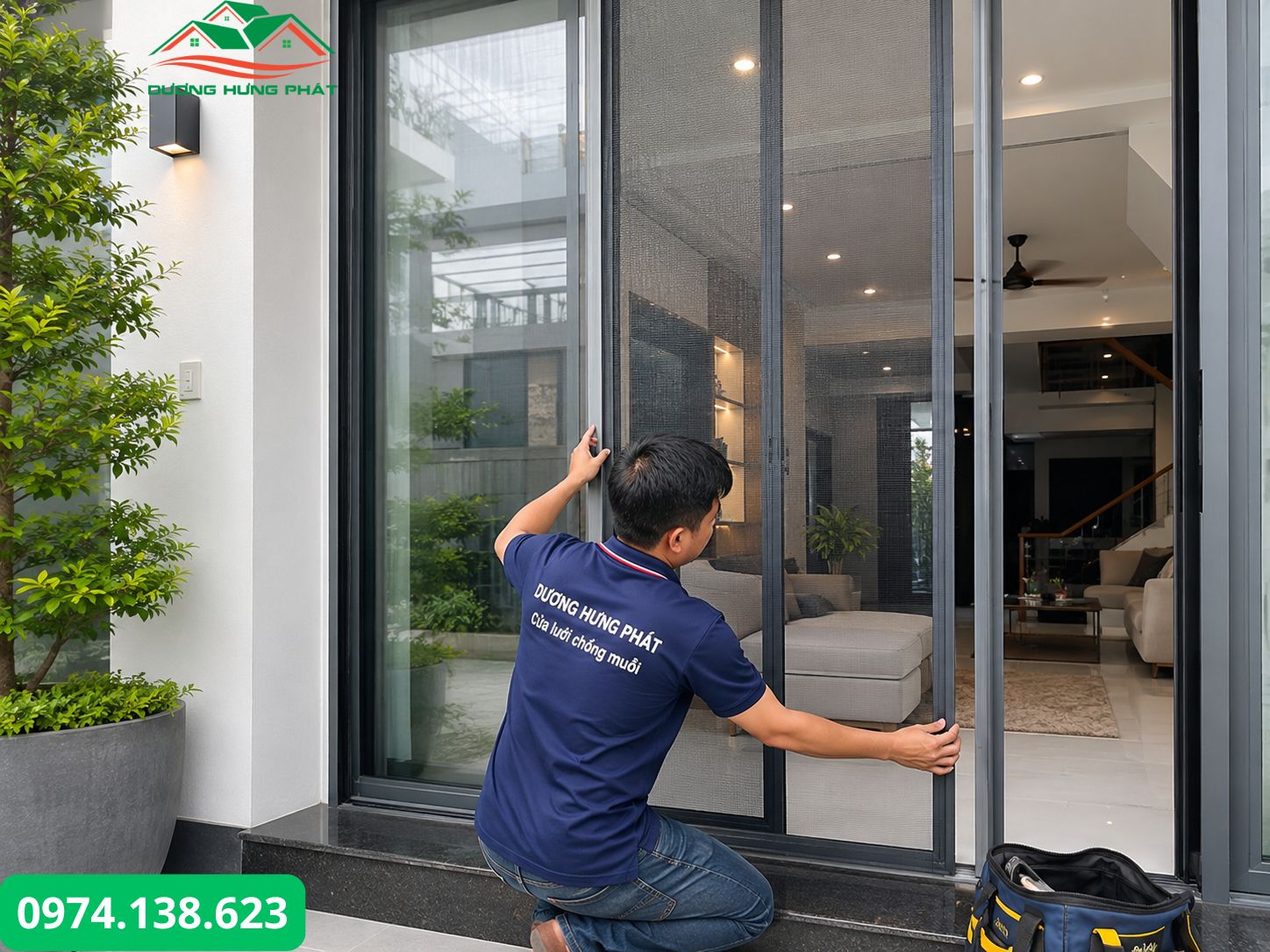 Lắp đặt cửa lưới chống muỗi uy tín tại phường Phú Nhuận, TP.HCM