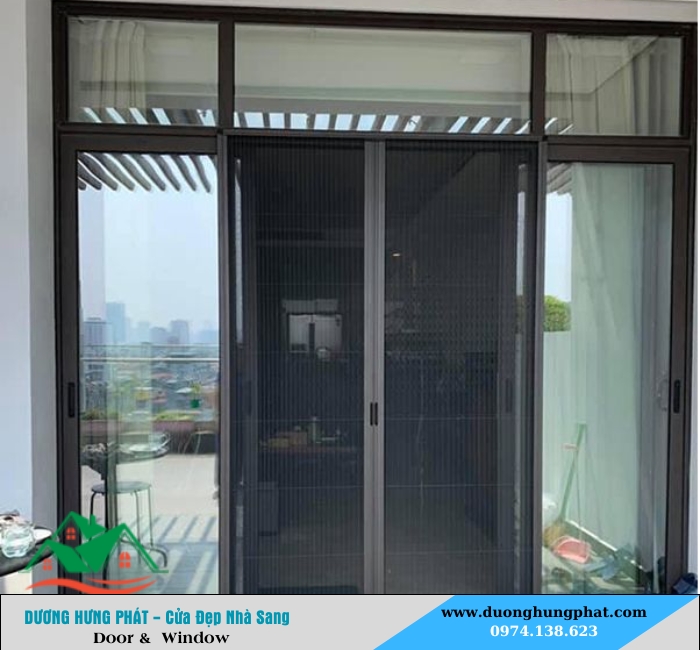 cửa lưới chống muỗi dạng xếp quận 12 TP.HCM