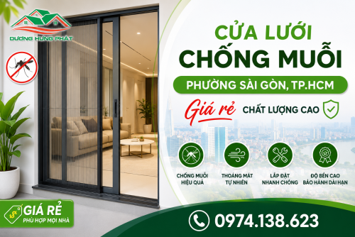 cửa Lưới Chống Muỗi Phường Sài Gòn, TP.HCM Giá Rẻ, Chất Lượng Cao