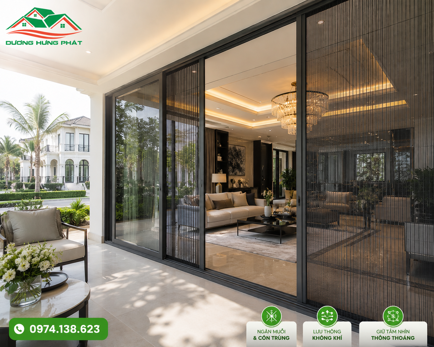 Mẫu cửa lưới đẹp tại phường Phú Lâm, TP.HCM