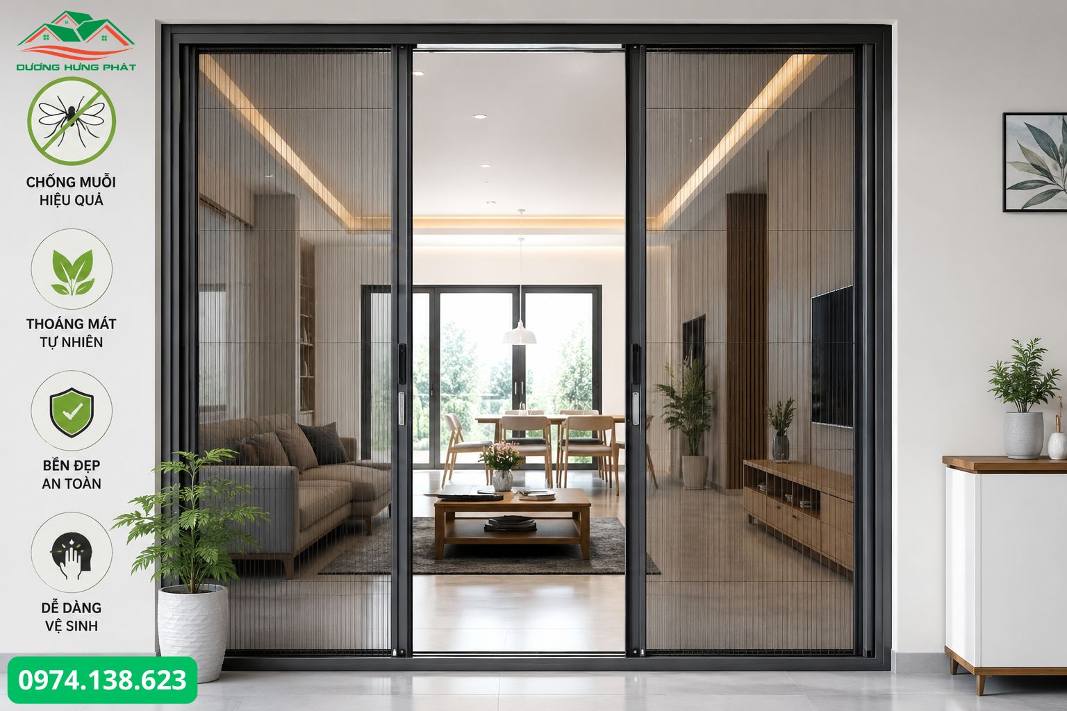 Cung cấp cửa lới chống muỗi và côn trùng phường Vườn Lài