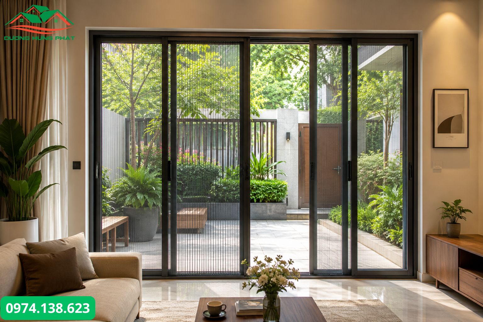 Cửa lưới chống muỗi dạng lùa giá rẻ