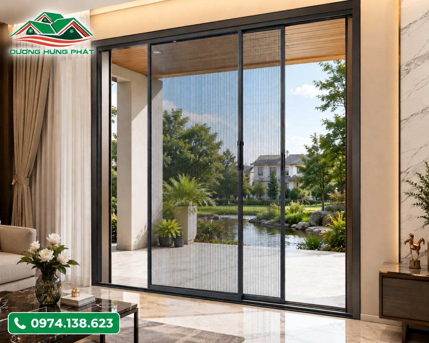 Cửa lưới chống muỗi giá rẻ, uy tín tại phường Khánh Hội, TP.HCM - Dương Hưng Phát