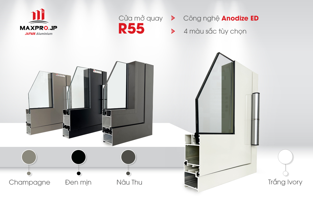 cửa nhôm MAXPRO hệ 55