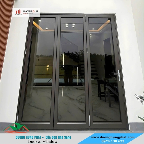 Cửa nhôm Maxpro hệ 83 phù hợp nhà phố biệt thự 