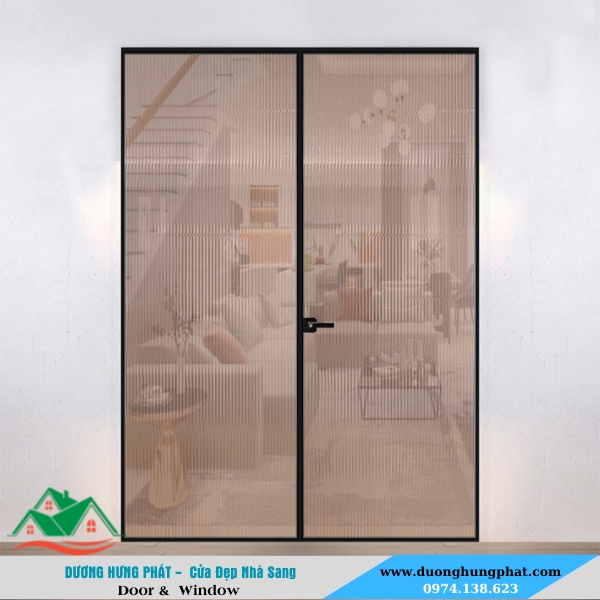 cửa nhôm Slim trượt quay 2 cánh 