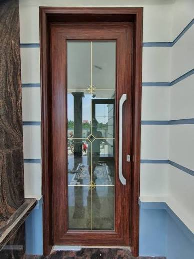 cửa nhôm thủy lực 1 cánh mẫu đẹp