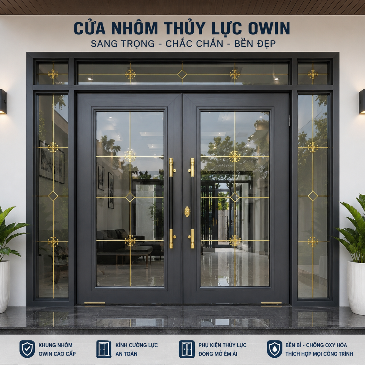 thi công cửa nhôm thủy lực chuyên nghiệp tại tphcm