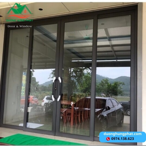 cửa nhôm trượt quay cách âm cách nhiệt tốt