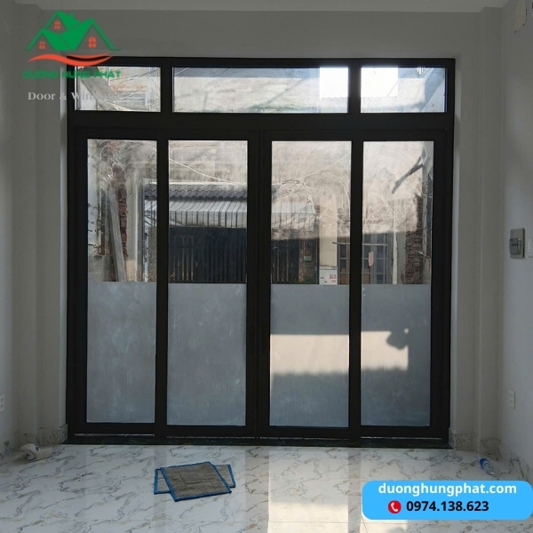 cửa nhôm trượt quay tiết kiệm không gian