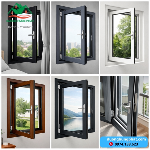 cửa nhôm Xingfa 1 cánh mở quay