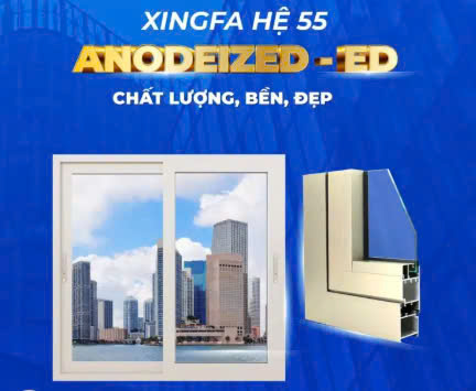 Nhôm Xingfa Anode hệ 55 quận 10 TP.HCM