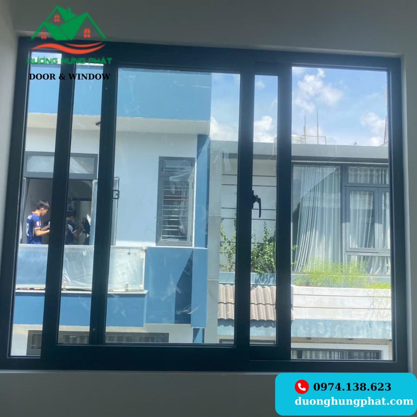 cửa sổ mở trượt 2 cánh nhôm Xingfa quận 12