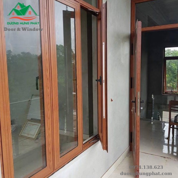 cửa nhôm Xingfa giả gỗ chính hãng cửa nhôm Xingfa giả gỗ chính hãng