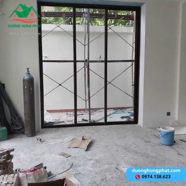 cửa nhôm Xingfa màu cà phê