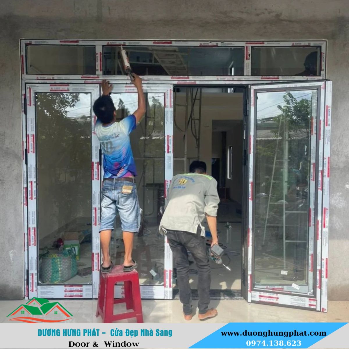 nhận lăp đặt cửa nhôm Xingfa tại Bình Tân