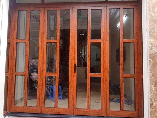 cửa nhôm Xingfa màu vân gỗ chính hãng giá rẻ cửa nhôm Xingfa màu vân gỗ chính hãng giá rẻ