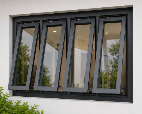 Cửa Sổ Mở Hất Nhôm Xingfa 4 Cánh