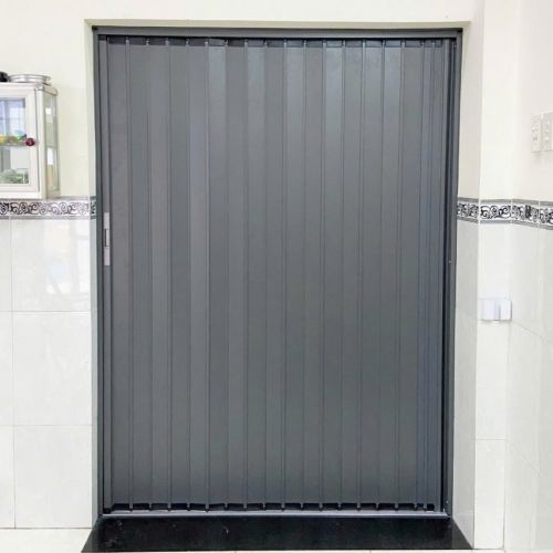 Cửa Xếp Lá Nhôm Khung Nhôm