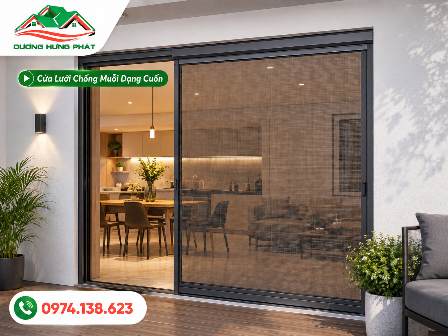 Cung cấp cửa lưới chống muốn dạng cuốn phường Tân Thới Hiệp