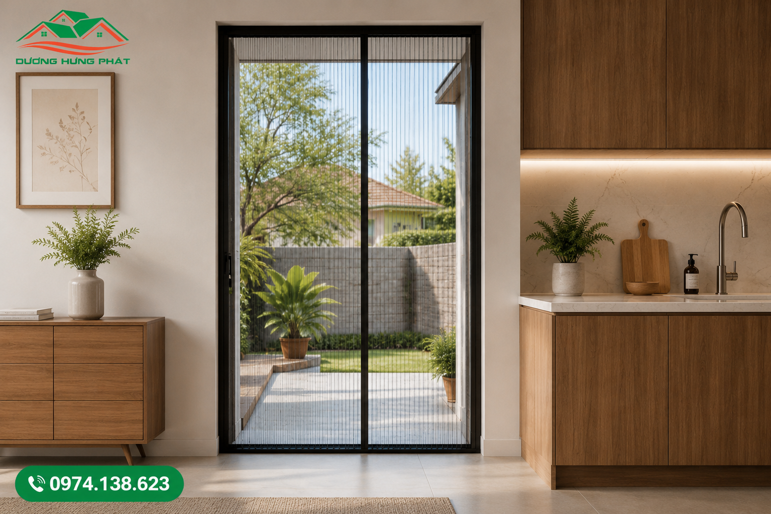 Cửa lưới chống muỗi giá rẻ tại phường Cầu Ông Lãnh - Dương Hưng Phát