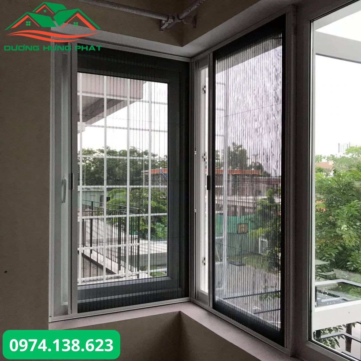 Lắp đặt cửa lưới chống muỗi giá rẻ - Dương Hưng Phát
