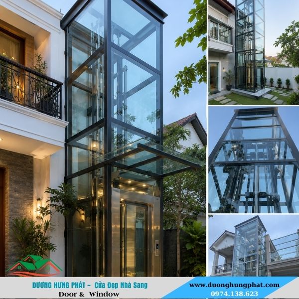 kính thang máy ngoài trời kính thang máy ngoài trời