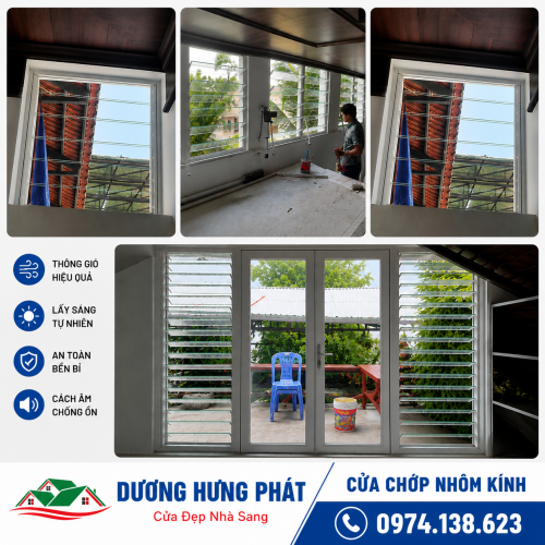 Đơn Vị Làm Cửa Chớp Nhôm Kính Giá Tốt Tại Dĩ An Bình Dương TP.HCM