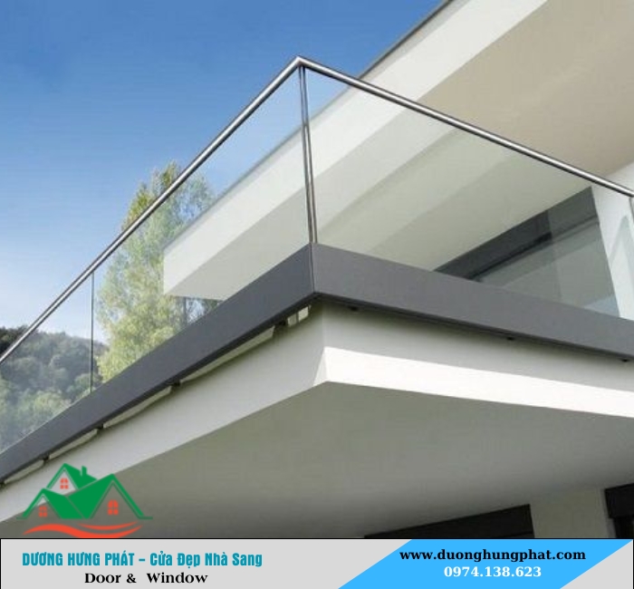 lan can kính tại Củ Chi TP.HCM