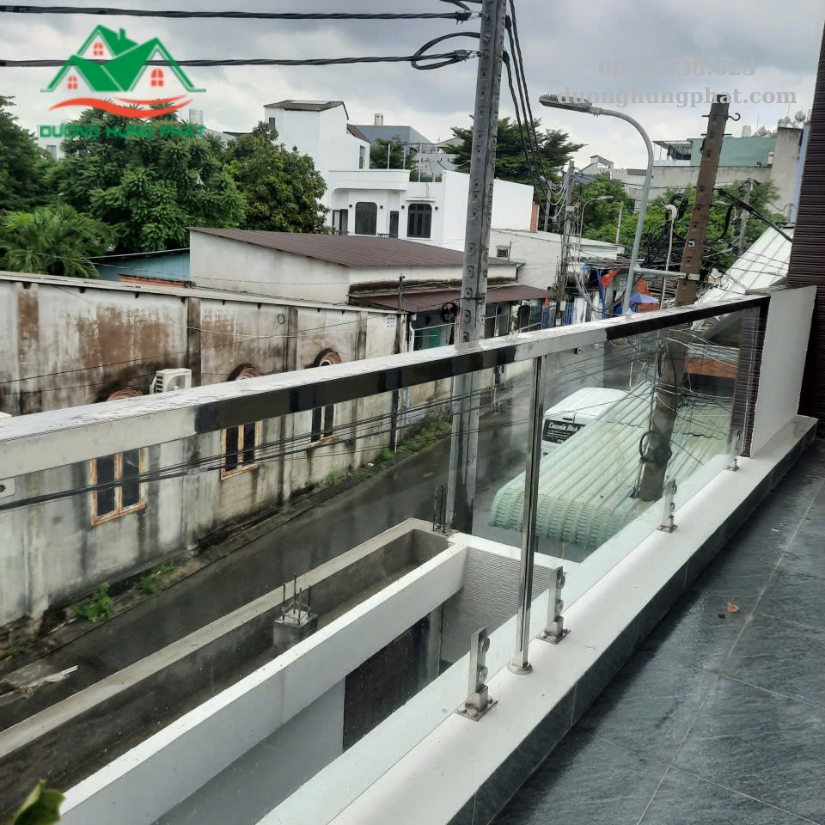 lan can cầu thang kính quận 9-  Thủ Đức TP.HCM
