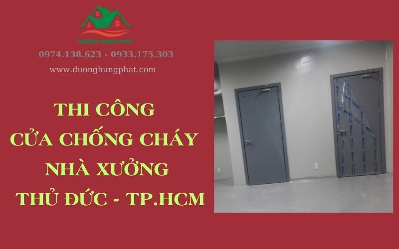 Lắp đặt cửa chống cháy tại thủ đức tphcm