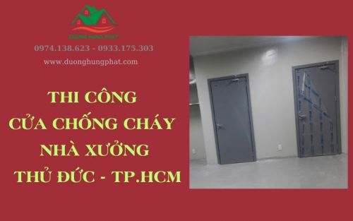 Thi Công Lắp Đặt Cửa Chống Cháy Tại Thủ Đức - TPHCM