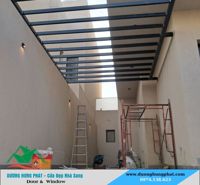 lắp đặt mái kính tại Củ Chi TP.HCM