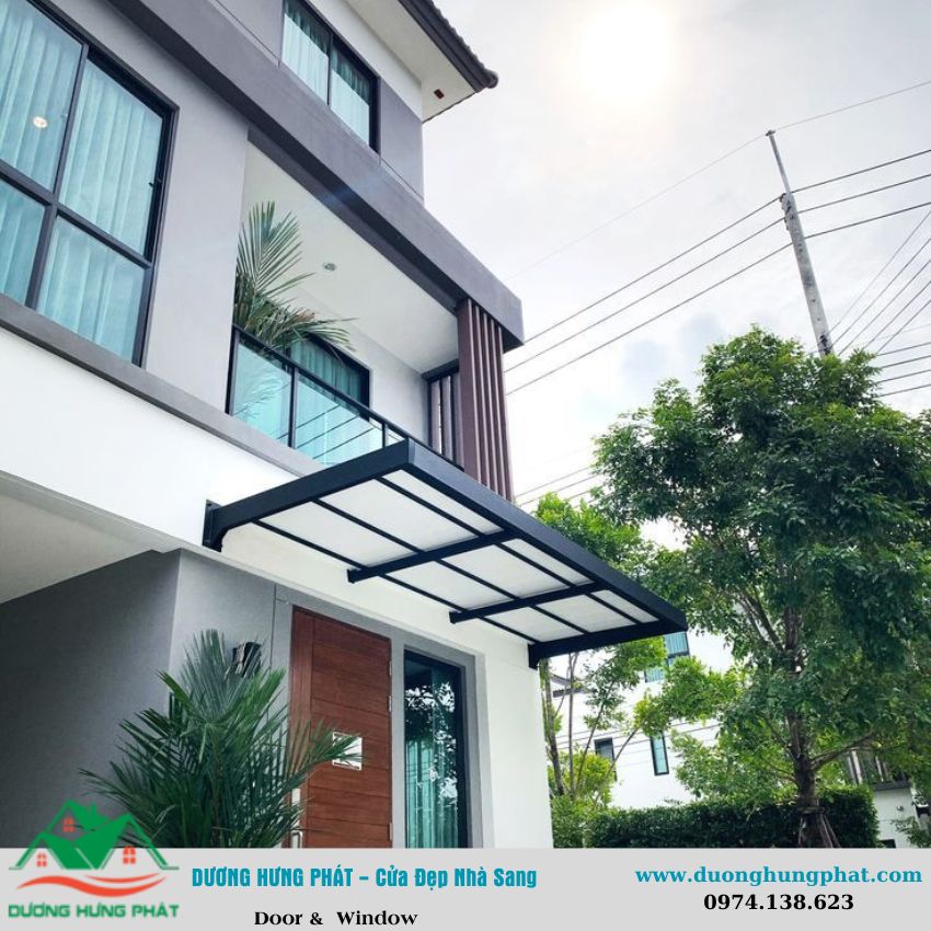 mái che kính cường lực
