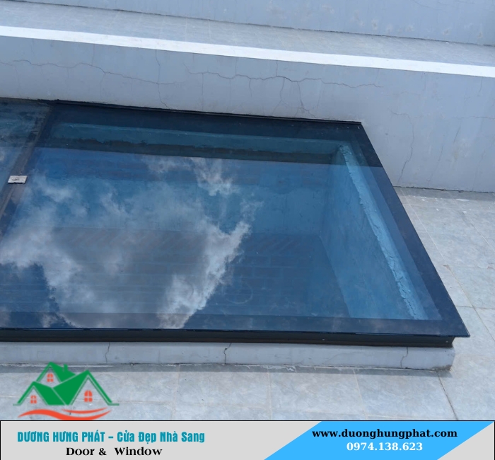 mái kính giếng trời tại Củ Chi TP.HCM