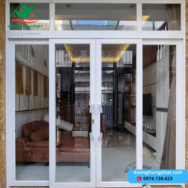 mẫu cửa nhôm trượt quay đẹp 2026